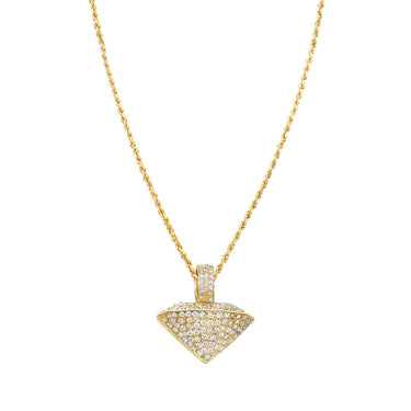 yellow DIAMOND SHAPED PENDANT IN 14K YELLOW GOLD 0.50 CTW